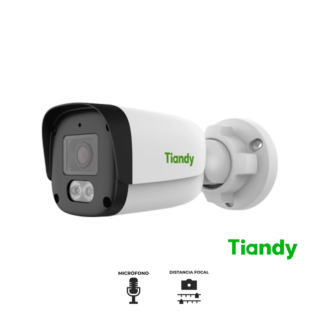 Cámara IP tipo bala 2 MP SK POLAR DAY lente fijo, 2.8 mm, metal y policarbonato, micrófono, PoE, IP67