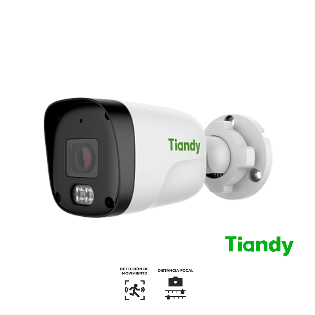 Cámara IP tipo bala 2 MP AK lente fijo, 2.8 mm, IR 30 m, carcasa policarbonato, micrófono, PoE, IP67